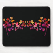 Künstlerische Fiery Petals Feminine Print Mousepad (Vorne)