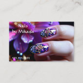 Künstlerische Fingernails Manicure Nail Artist Visitenkarte (Vorderseite)