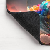 Künstlerische Flasche Mousepad (Ecke)