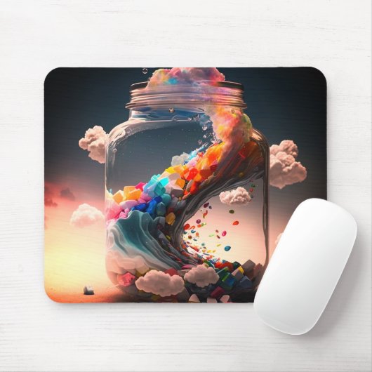 Künstlerische Flasche Mousepad (Mit Mouse)