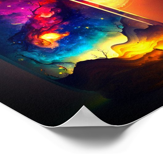 Künstlerische Flasche Poster (Ecke)