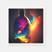 Künstlerische Flasche Serviette (Vorderseite)