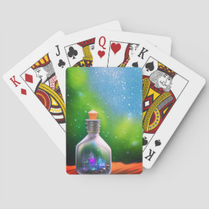 Künstlerische Flasche Spielkarten