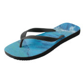 Künstlerische Flip Flops Badesandalen (Schrägansicht)