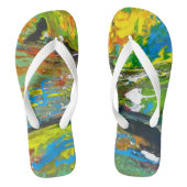Künstlerische Flipflops Badesandalen (Fußbett)