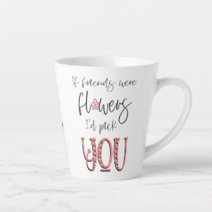 Künstlerische florale Typografie Name des Preises  Milchtasse