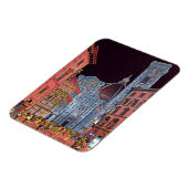 Künstlerische Florenz Italien Street Szene mit Duo Magnet (Linke Seite)