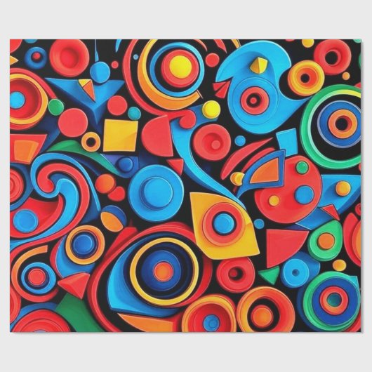 Künstlerische Formen Geschenkpapier (Flach)