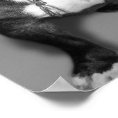 Künstlerische Fotografie eines französischen Bulld Poster (Ecke)