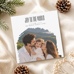 Künstlerische Freude für die Welt Weihnachts-Fotok Feiertagskarte