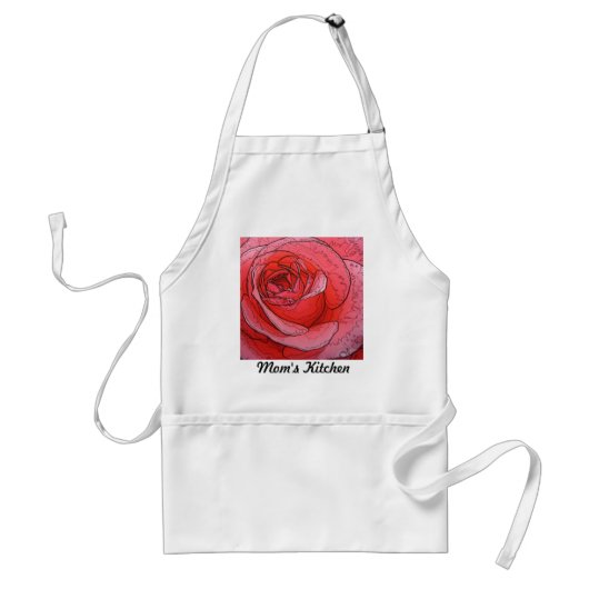 Künstlerische FriedensRosen-Schürze Schürze (Vorne)