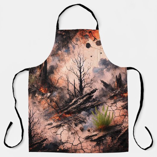 Künstlerische Full Print Kitchen Schürze (Vorderseite)