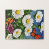 Künstlerische Fun Daisis und Schmetterlinge Puzzle (Horizontal)