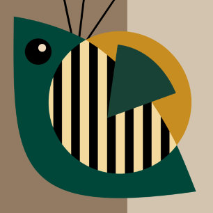 Künstlerische Geburtstagskarte mit Text Karte