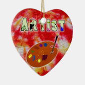 Künstlerische Gefärbte Krawatte Keramik Ornament (Rechts)