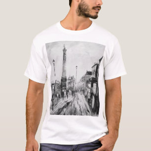 Künstlerische Gemälde in Schwarz und Weiß. T-Shirt