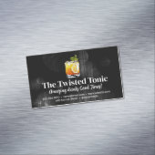 Künstlerische gemischte Cocktailgetränke Magnetische Visitenkarte (Beispiel)