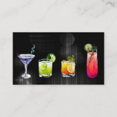 Künstlerische gemischte Cocktailgetränke Visitenkarte (Rückseite)