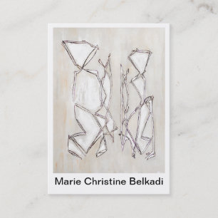 Künstlerische Geschäfts-Karte - abstrakte feine Visitenkarte