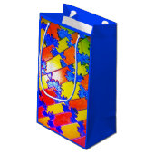 Künstlerische Geschenktasche Kleine Geschenktüte (Rückseite Schrägansicht)