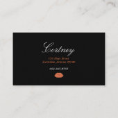 Künstlerische Gestaltung/Pfirsichlippen - dicke Vi Visitenkarte (Rückseite)