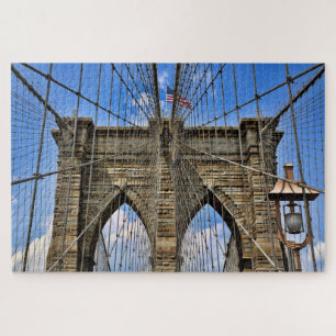 Künstlerische Grafik, Brooklyn Bridge, New York, Puzzle