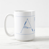 Künstlerische Grafik Linien Typografie ART Kaffeem Kaffeetasse (Links)