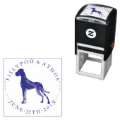 Künstlerische Great Dane Briefmarke Permastempel (Beispiel)