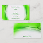 Künstlerische grüne Visitenkarten Visitenkarte (Vorne/Hinten)