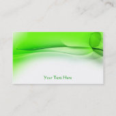 Künstlerische grüne Visitenkarten Visitenkarte (Rückseite)