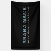 Künstlerische Grunge-Bezeichnung für Blau und Schw Banner (Vertikal)