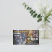 Künstlerische Grungy Wand Visitenkarte (Stehend Vorderseite)