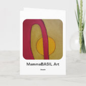 Künstlerische Grußkarte! Karte (Rückseite)