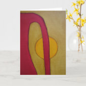 Künstlerische Grußkarte! Karte (Gelbe Blume)