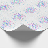 Künstlerische Gymnastik Word Cloud Snowflake Geschenkpapier (Ecke)