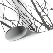 Künstlerische helle Vögel auf Baumasten Geschenkpapier (Rolleneckpunkt)