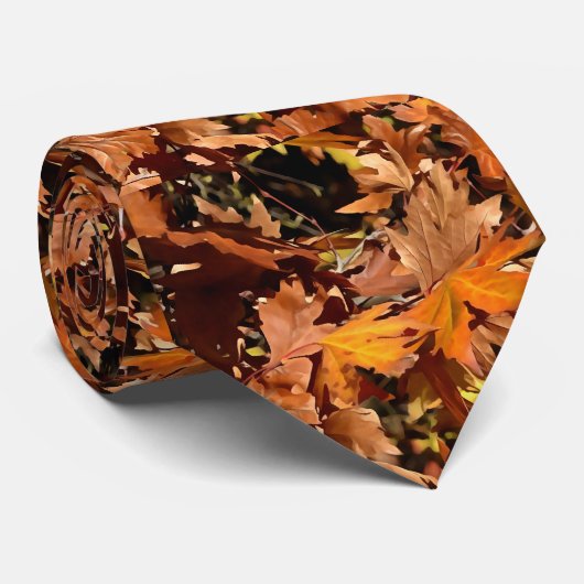 Künstlerische Herbstlaube im Herbst Sonnenschein Krawatte (Gerollt)