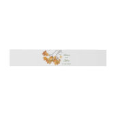 Künstlerische Herbstleaves Hochzeit Einladungsbanderole (Flach)