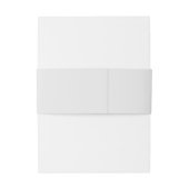 Künstlerische Herbstleaves Hochzeit Einladungsbanderole (Rückseitenbeispiel)