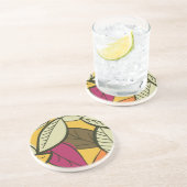 Künstlerische Herbstleaves Sandstein Untersetzer (Seite)