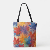 Künstlerische Herbstmaple Verlasst Tasche (Rückseite)