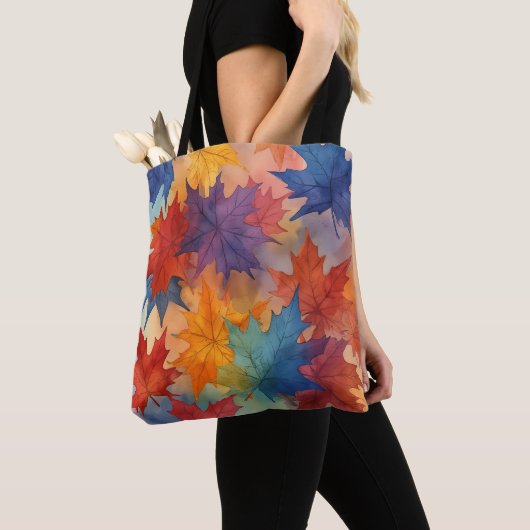 Künstlerische Herbstmaple Verlasst Tasche (Von Nahem)