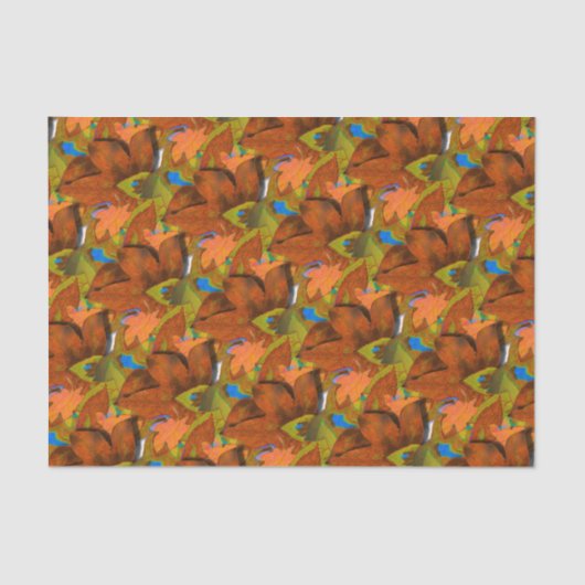 Künstlerische Herbstunterschiede Seidenpapier (Vorderseite)