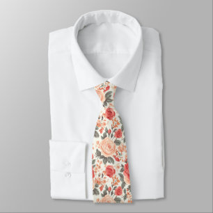 Künstlerische Herrenmode Krawatten Rose floral