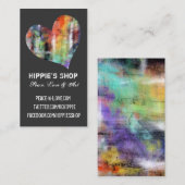 Künstlerische Herz-Gewohnheits-Visitenkarten Visitenkarte (Vorne/Hinten)