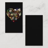 Künstlerische Herz-Liebe Zeichne Kunst Visitenkarte (Vorne/Hinten)