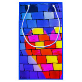 Künstlerische Herzbeutel Kleine Geschenktüte (Rückseite)