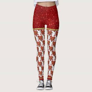 Künstlerische Herzen 2 Mode Pop Leggings