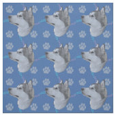 Künstlerische Hunde - Alaskan Malamute v1 Stoff (Muster)