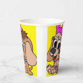 Künstlerische Hunde Pappbecher (Rechts)